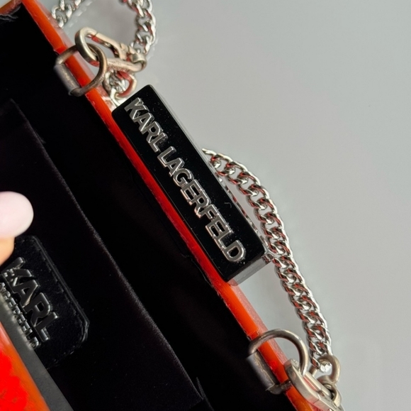NWOT KARL LAGERFELD clutch - Picture 2 of 11